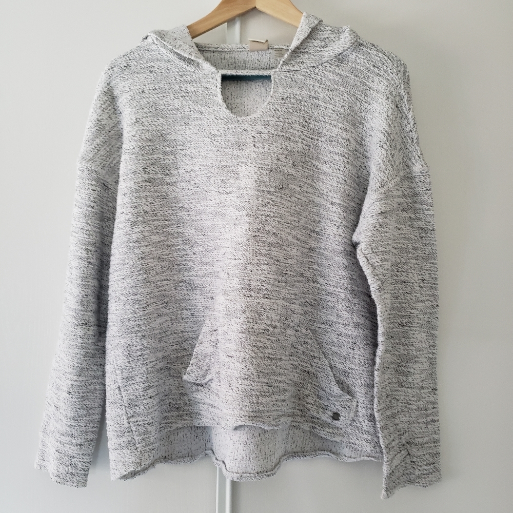 Roxy, Size Medium, Gray Hooded Pullover Sweatshir… - image 1